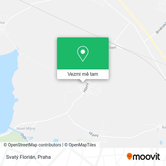 Svatý Florián mapa