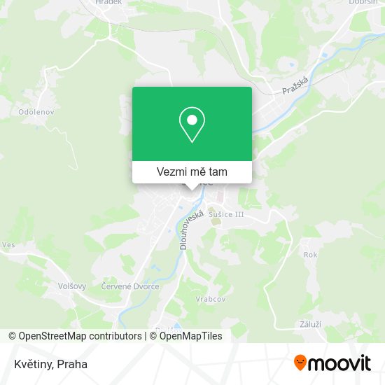 Květiny mapa