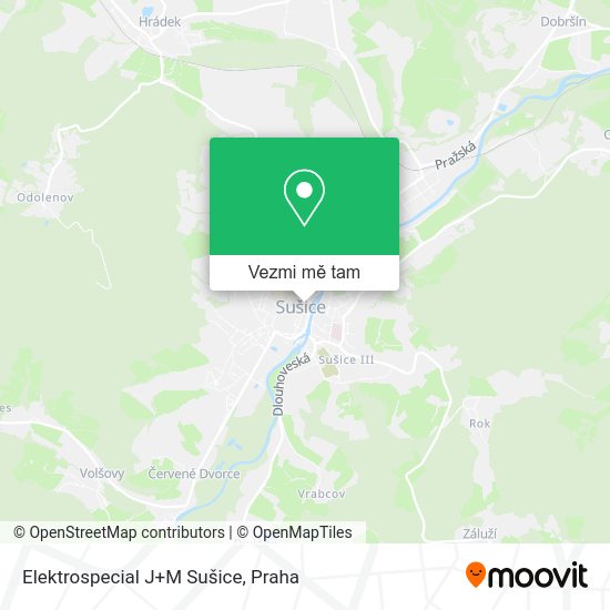 Elektrospecial J+M Sušice mapa