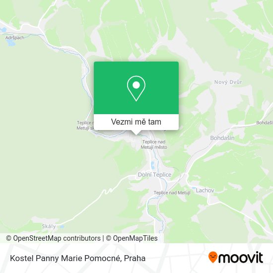 Kostel Panny Marie Pomocné mapa