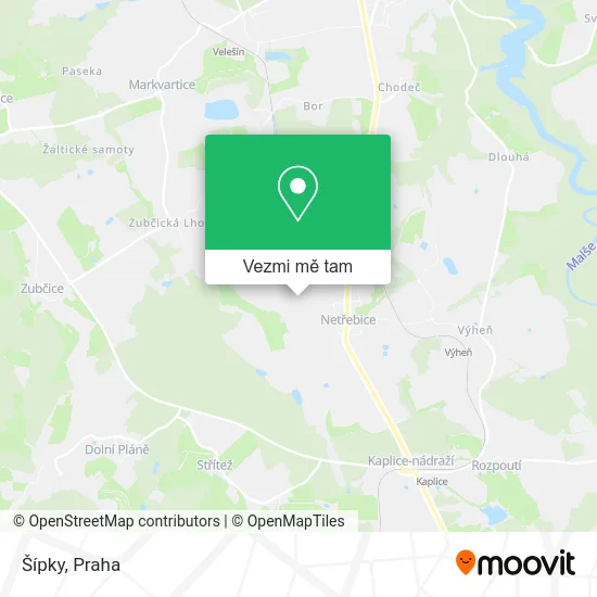 Šípky mapa