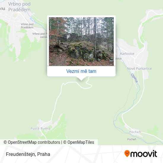 Freudenštejn mapa