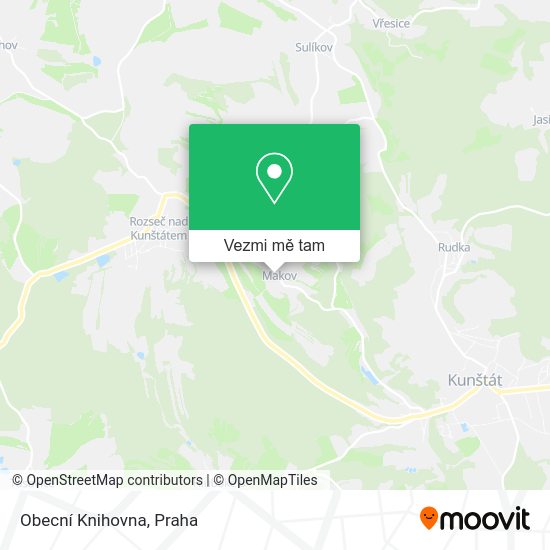 Obecní Knihovna mapa