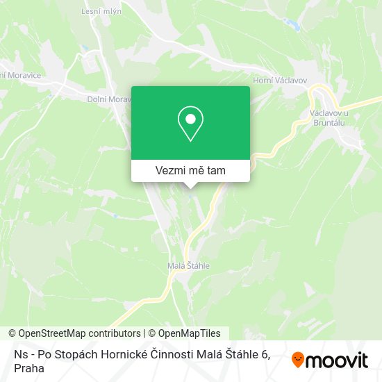 Ns - Po Stopách Hornické Činnosti Malá Štáhle 6 mapa