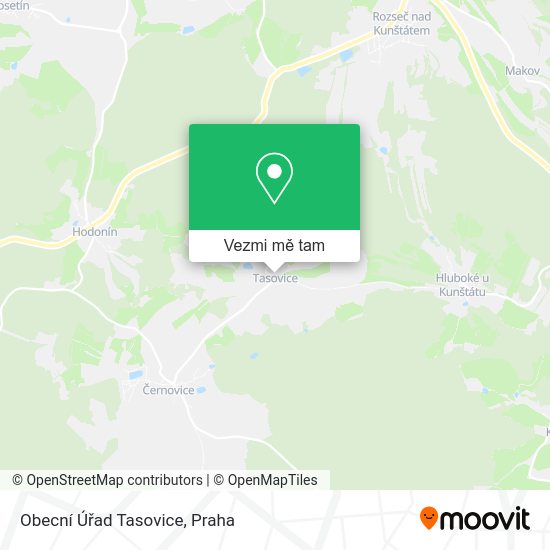 Obecní Úřad Tasovice mapa
