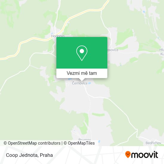 Coop Jednota mapa