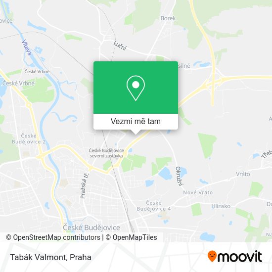 Tabák Valmont mapa