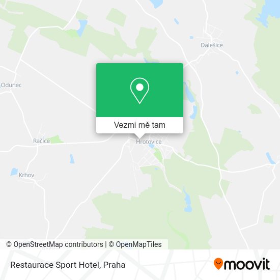 Restaurace Sport Hotel mapa