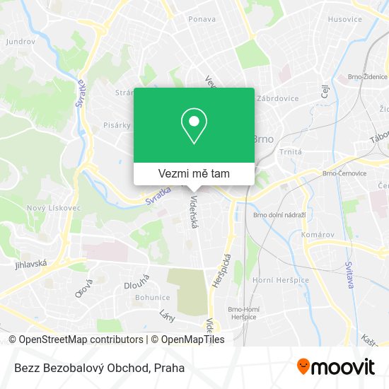 Bezz Bezobalový Obchod mapa