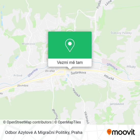 Odbor Azylové A Migrační Politiky mapa