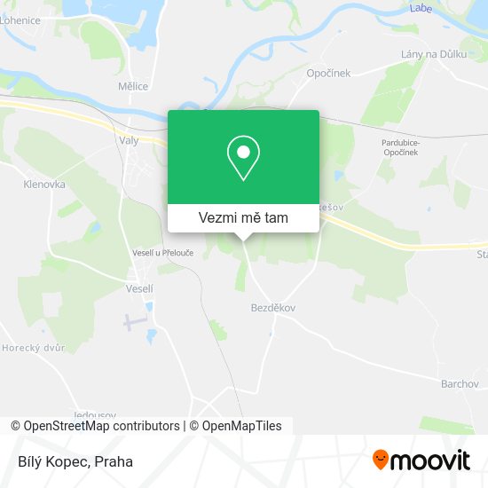 Bílý Kopec mapa