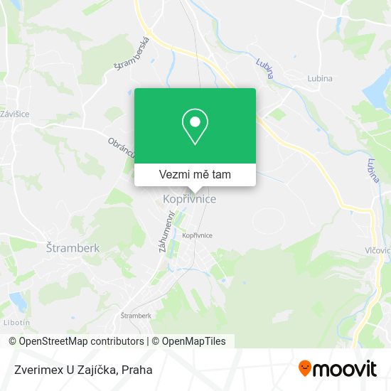 Zverimex U Zajíčka mapa
