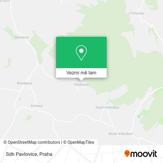 Sdh Pavlovice mapa
