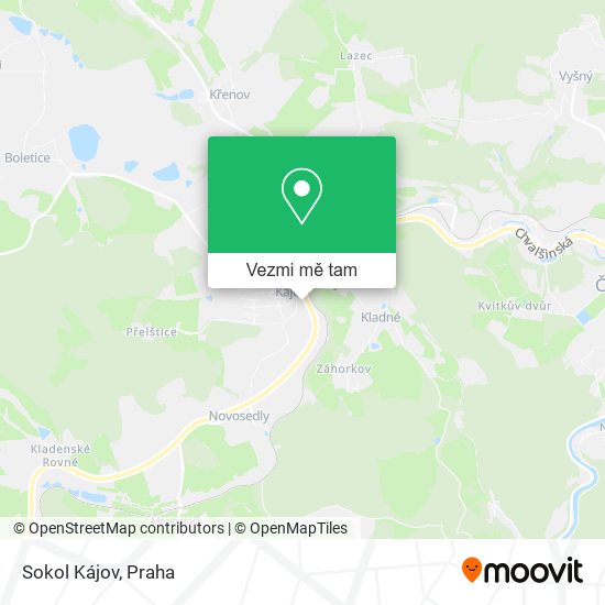 Sokol Kájov mapa