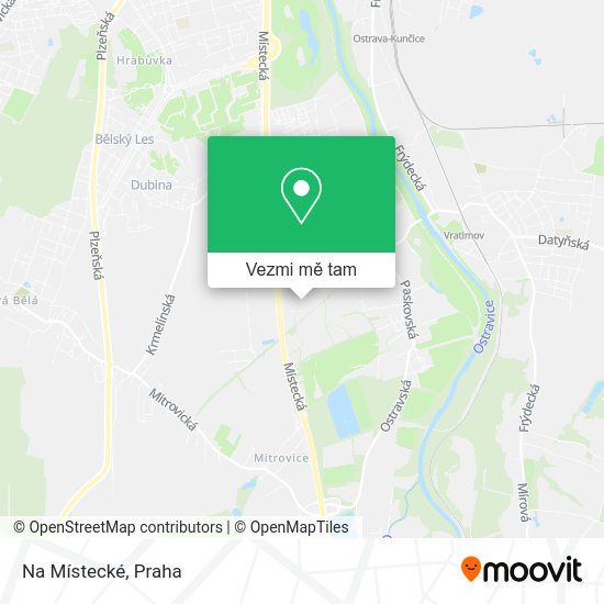 Na Místecké mapa