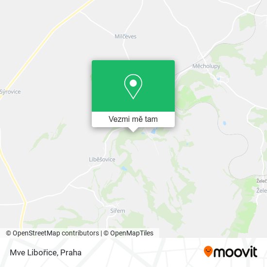 Mve Libořice mapa