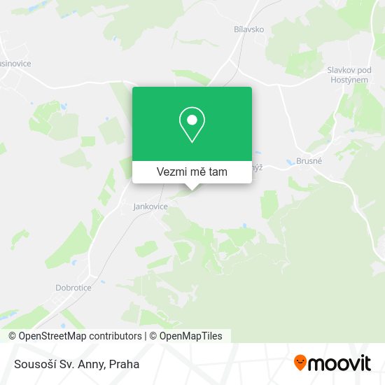 Sousoší Sv. Anny mapa