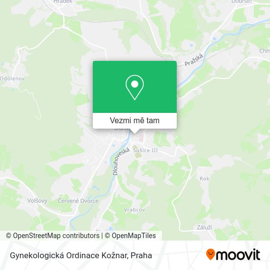 Gynekologická Ordinace Kožnar mapa