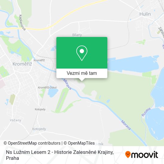 Ns Lužním Lesem 2 - Historie Zalesněné Krajiny mapa