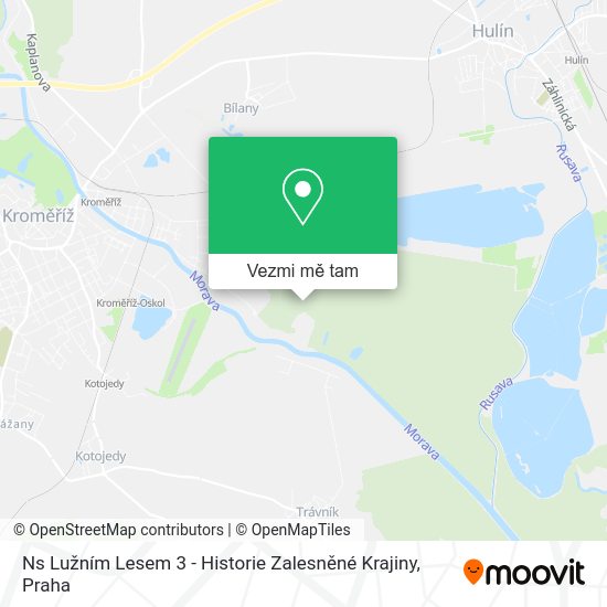 Ns Lužním Lesem 3 - Historie Zalesněné Krajiny mapa