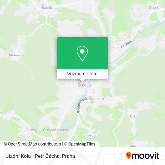Jízdní Kola - Petr Čácha mapa