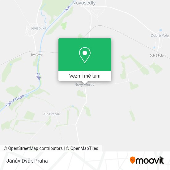 Jáňův Dvůr mapa