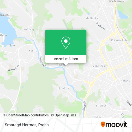 Smaragd Hermes mapa
