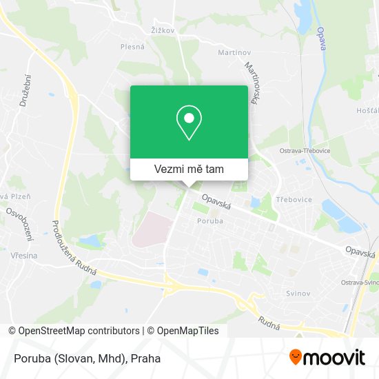Poruba (Slovan, Mhd) mapa