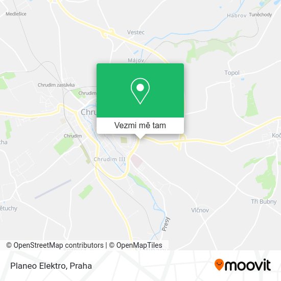 Planeo Elektro mapa