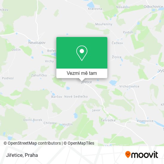 Jiřetice mapa