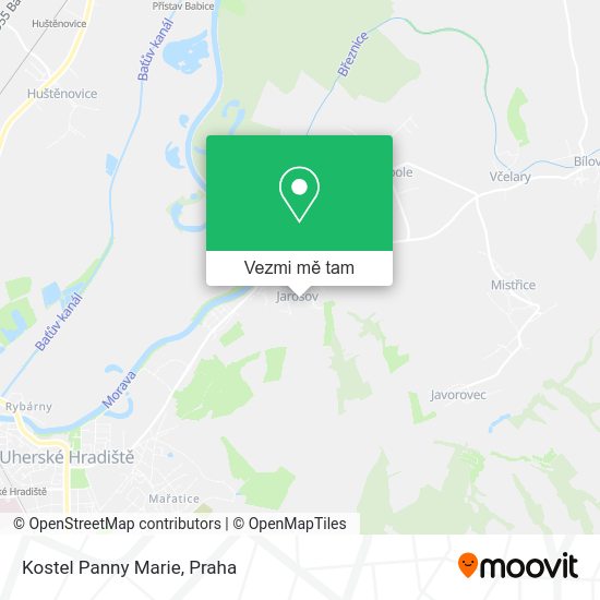 Kostel Panny Marie mapa