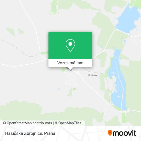 Hasičská Zbrojnice mapa