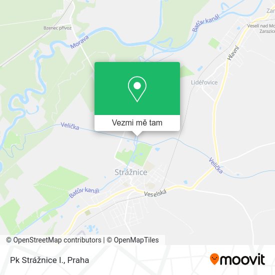 Pk Strážnice I. mapa