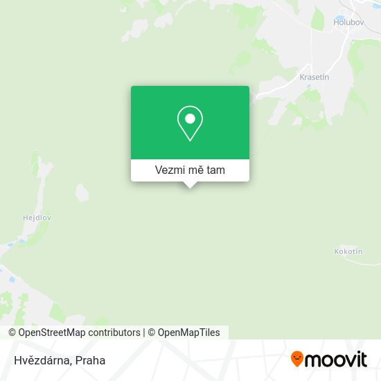 Hvězdárna mapa