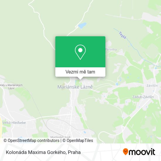 Kolonáda Maxima Gorkého mapa