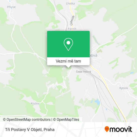 Tři Postavy V Objetí mapa