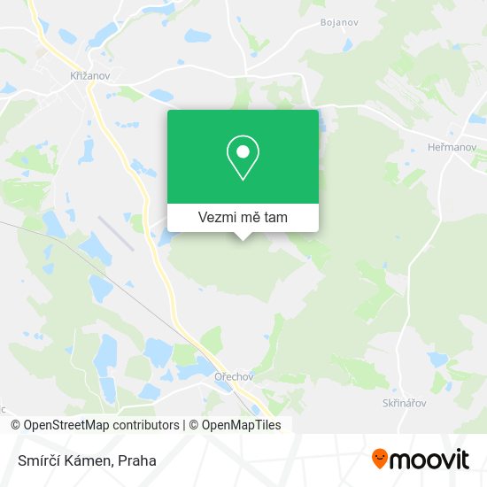 Smírčí Kámen mapa