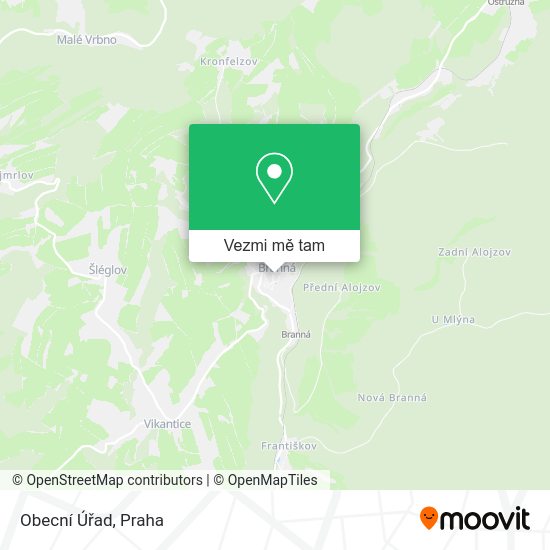 Obecní Úřad mapa