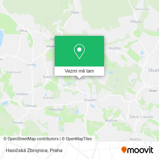 Hasičská Zbrojnice mapa