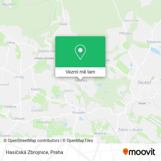 Hasičská Zbrojnice mapa
