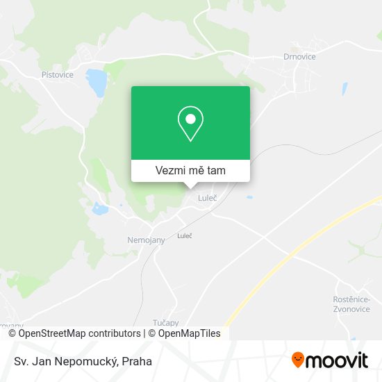 Sv. Jan Nepomucký mapa