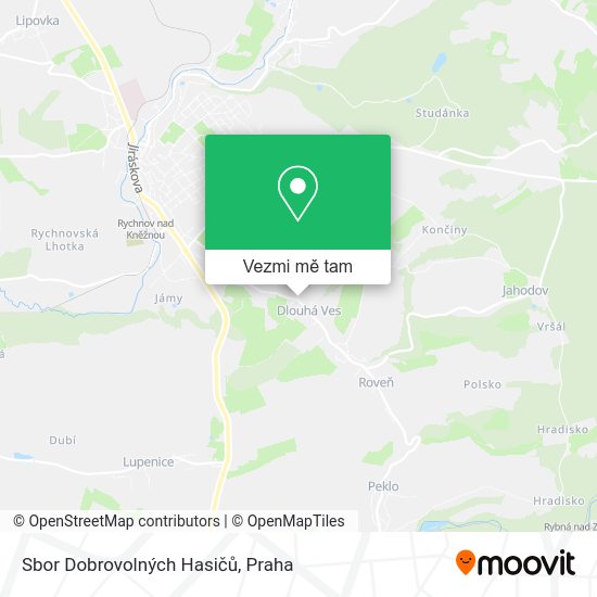 Sbor Dobrovolných Hasičů mapa