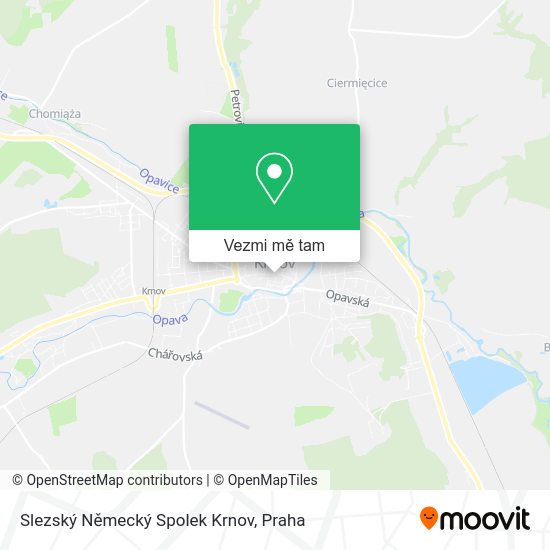 Slezský Německý Spolek Krnov mapa