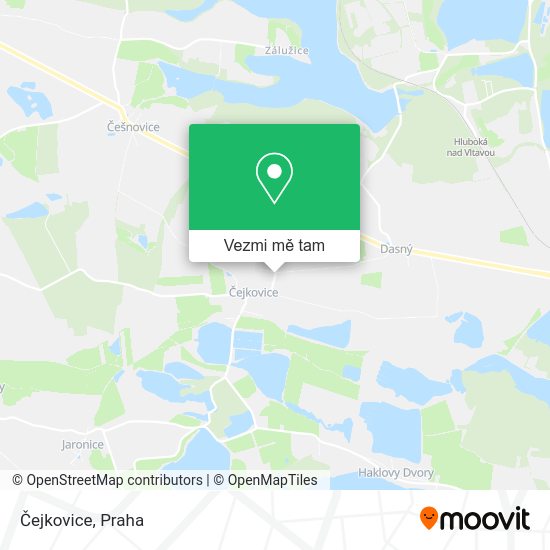 Čejkovice mapa