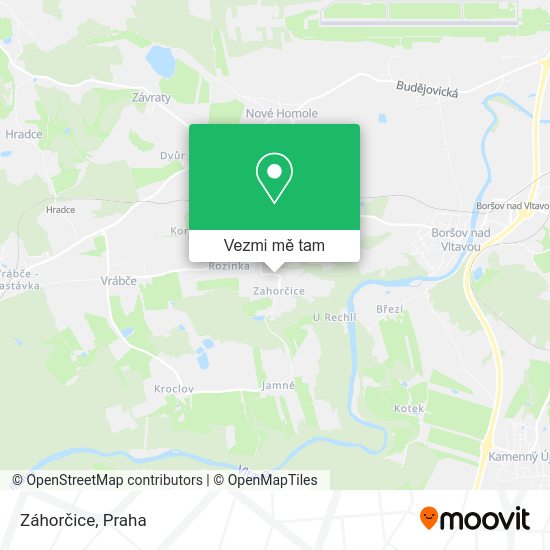 Záhorčice mapa