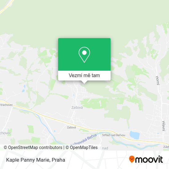 Kaple Panny Marie mapa