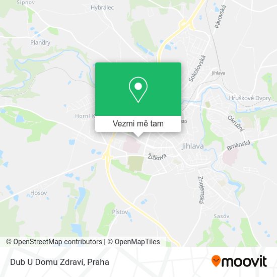 Dub U Domu Zdraví mapa