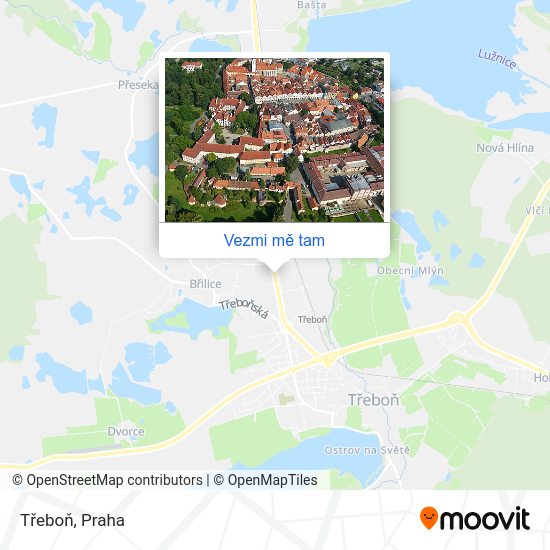 Třeboň mapa