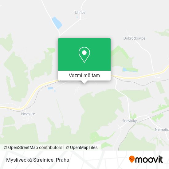 Myslivecká Střelnice mapa