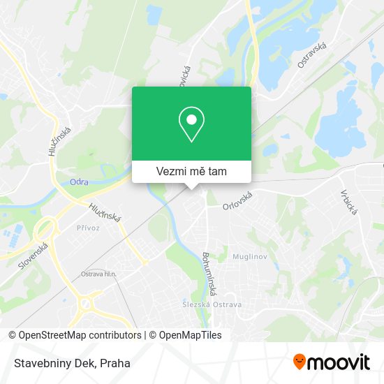 Stavebniny Dek mapa